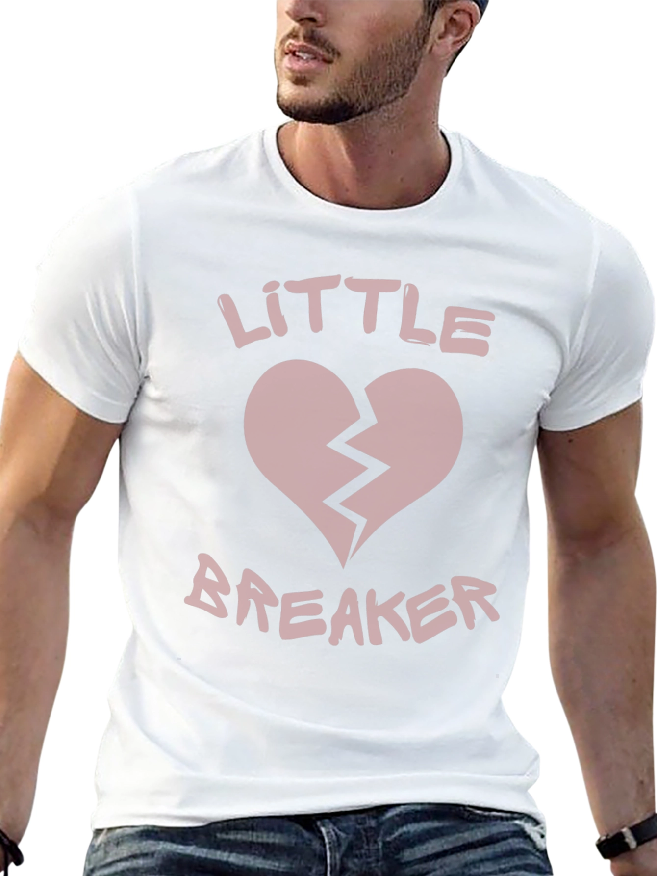 Little Breaker Graphic Tee - Broken Heart Design