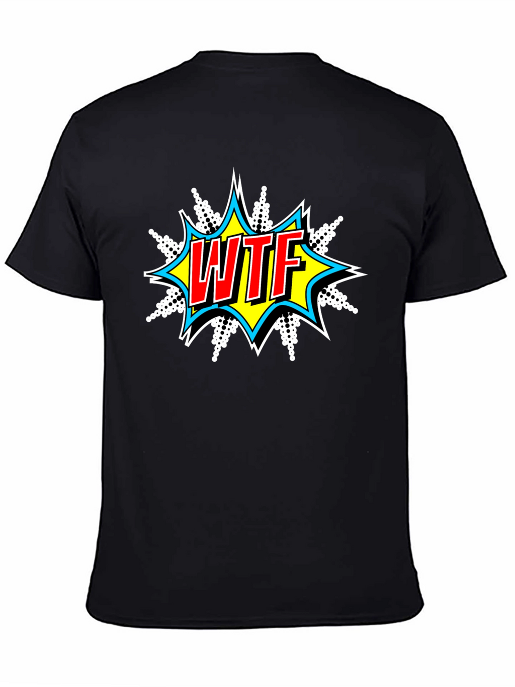 WTF Graphic Print Crew Neck T-Shirt