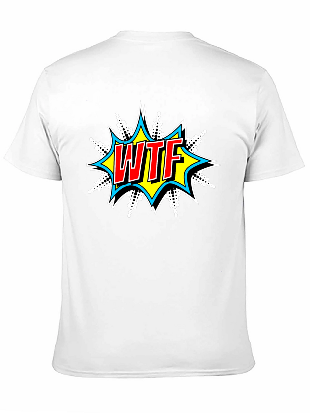 WTF Graphic Print Crew Neck T-Shirt