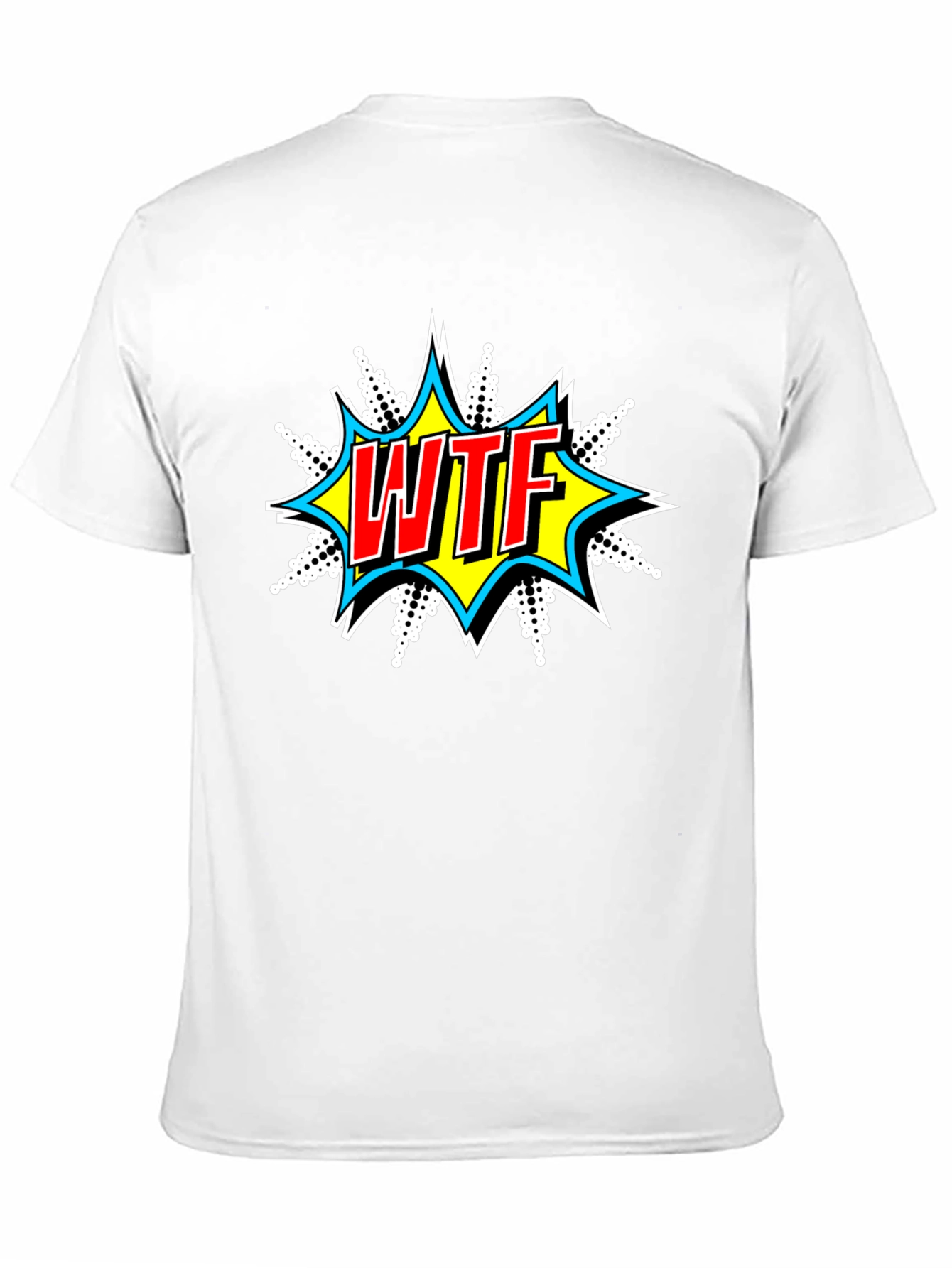 WTF Graphic Print Crew Neck T-Shirt