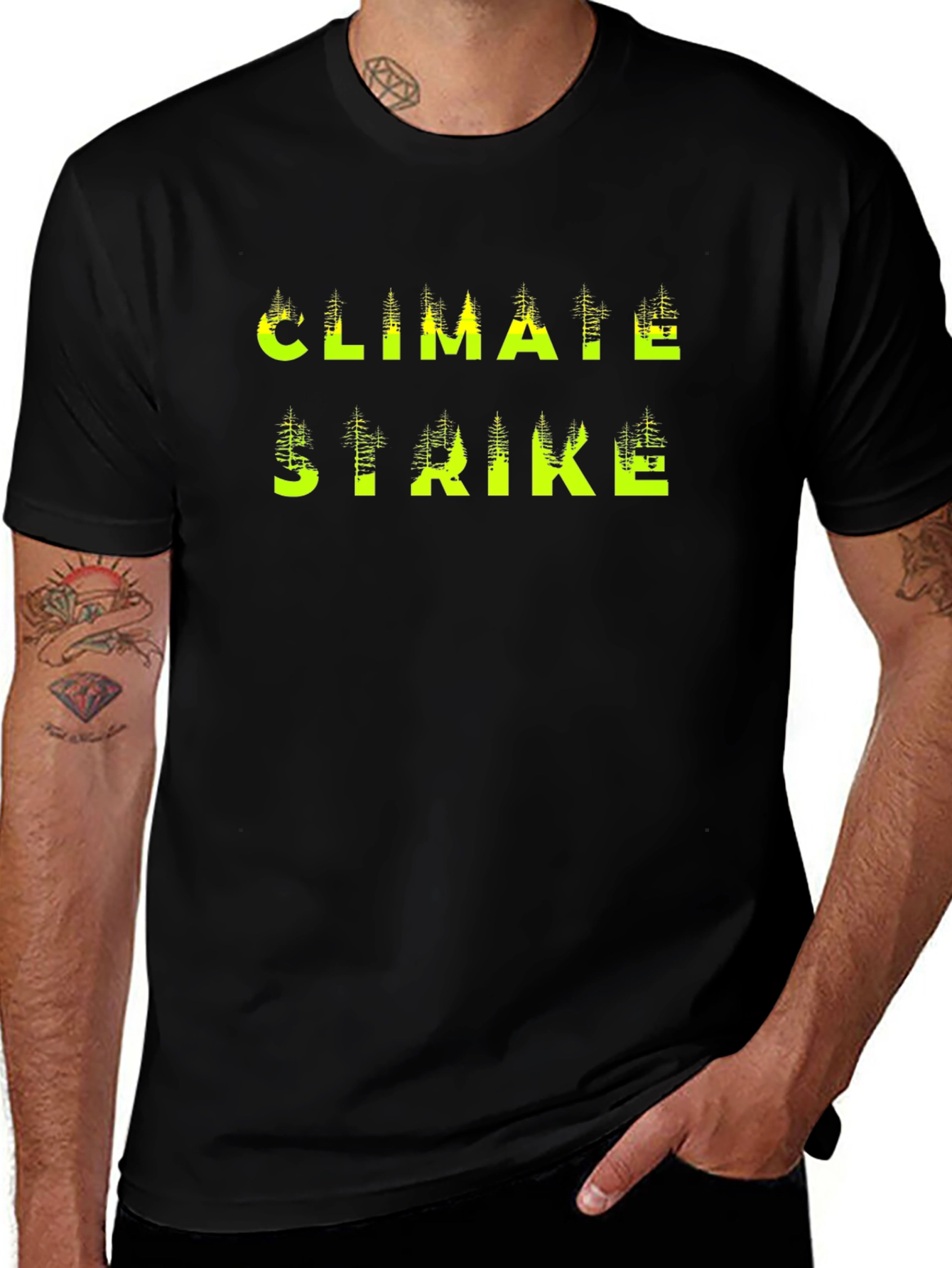 Climate Strike Graphic Tee - Eco-Friendly Awareness Shirt