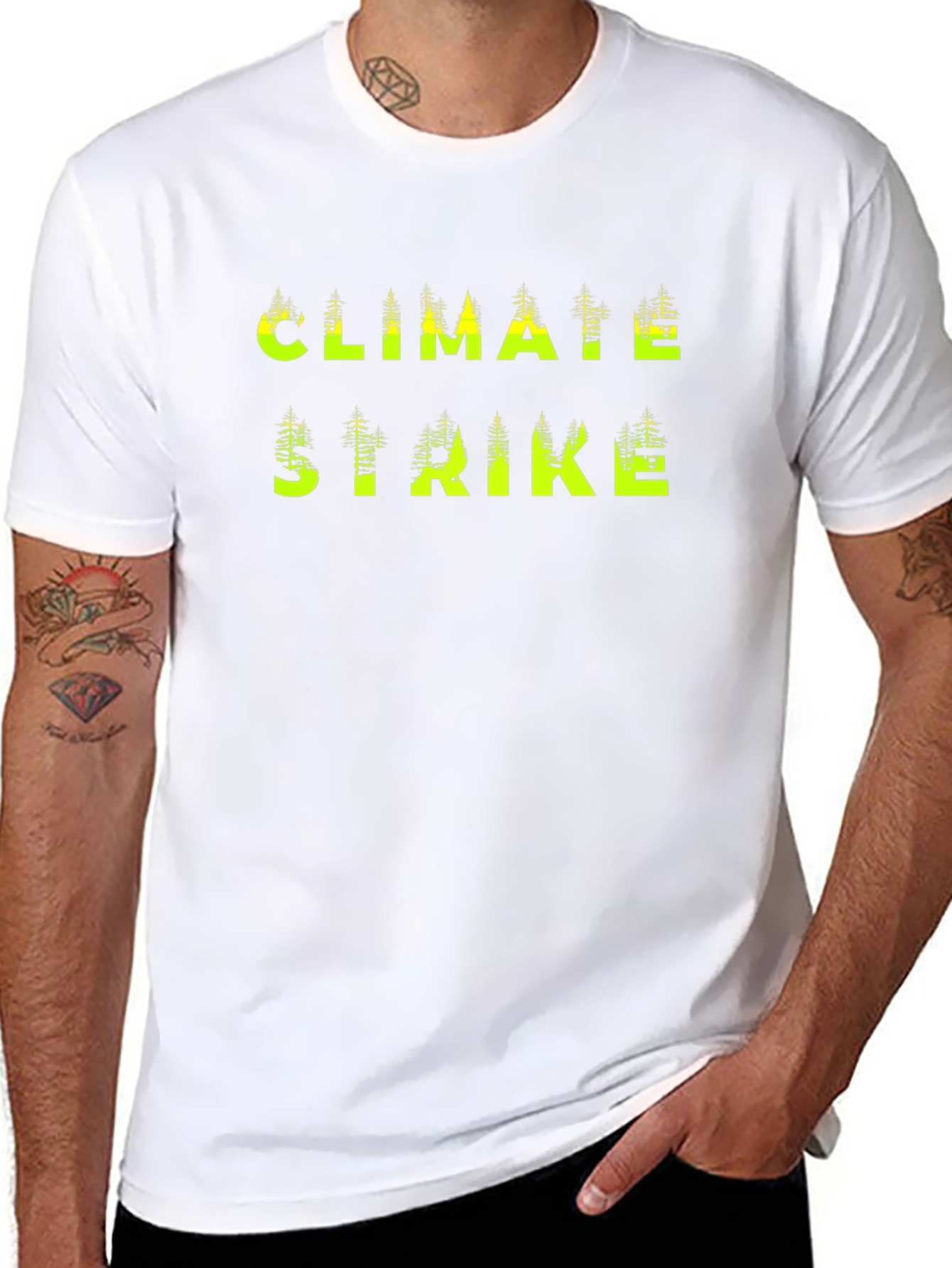 Climate Strike Graphic Tee - Eco-Friendly Awareness Shirt