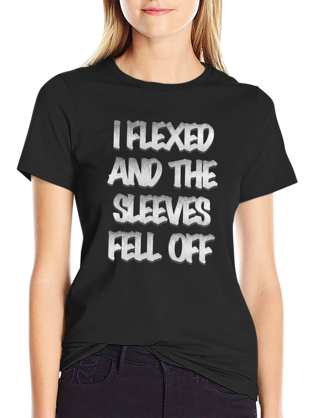 I Flexed Sleeves Fell Off Graphic Tee