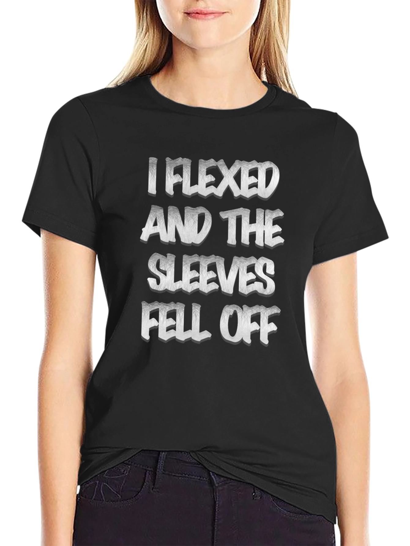 I Flexed Sleeves Fell Off Graphic Tee