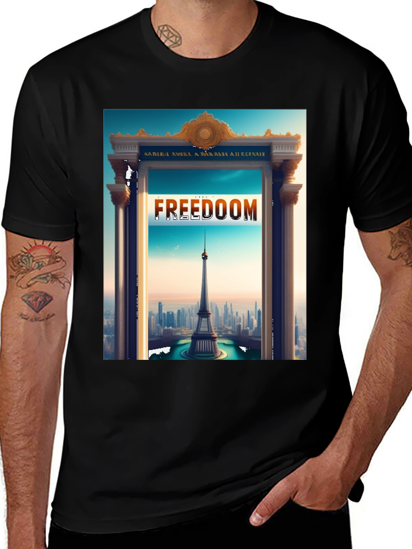 Freedom Tower Graphic Tee - Stylish Statement Shirt