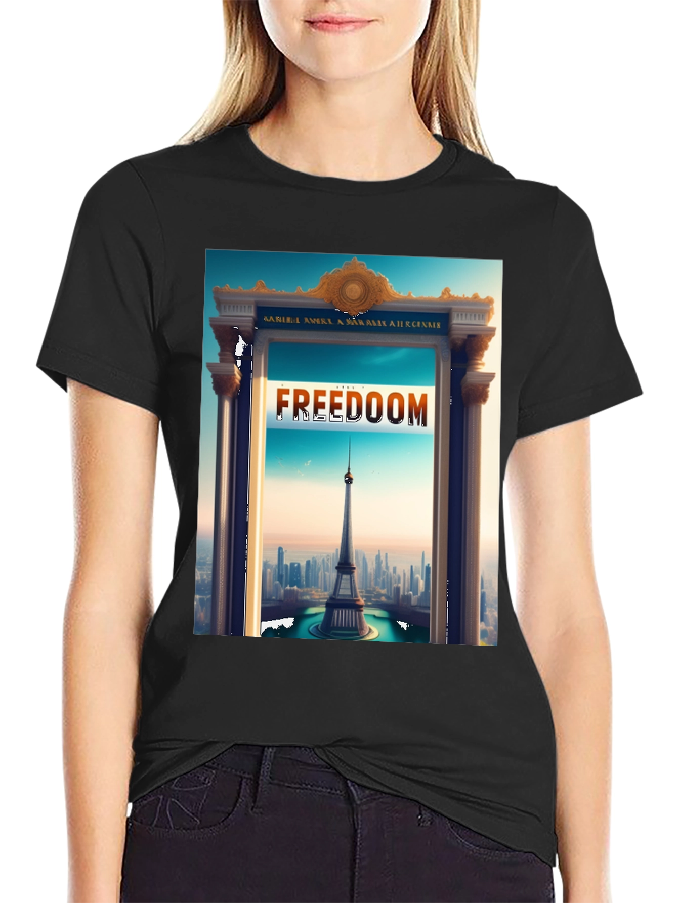 Freedom Tower Graphic Tee - Stylish Statement Shirt