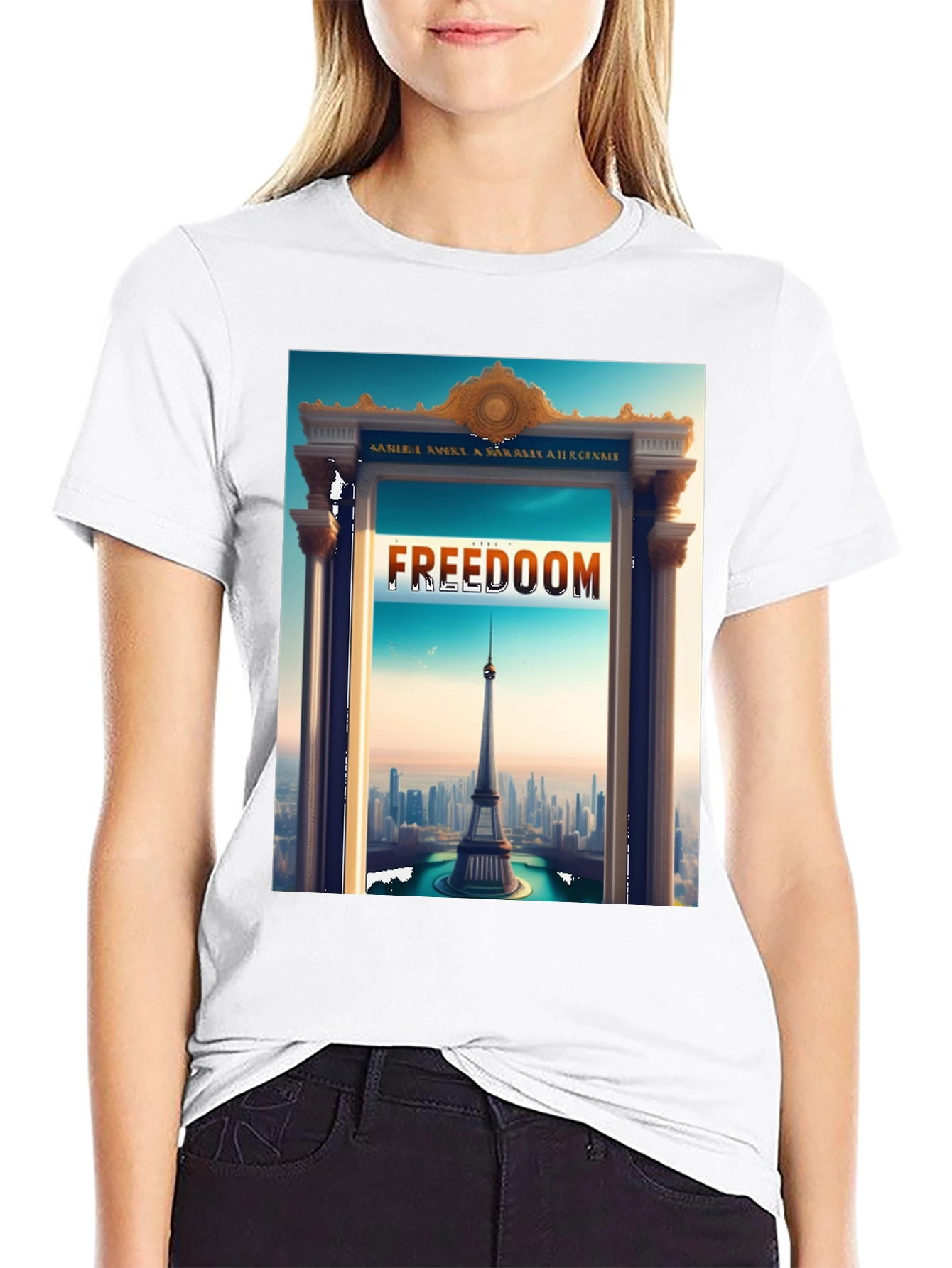 Freedom Tower Graphic Tee - Stylish Statement Shirt