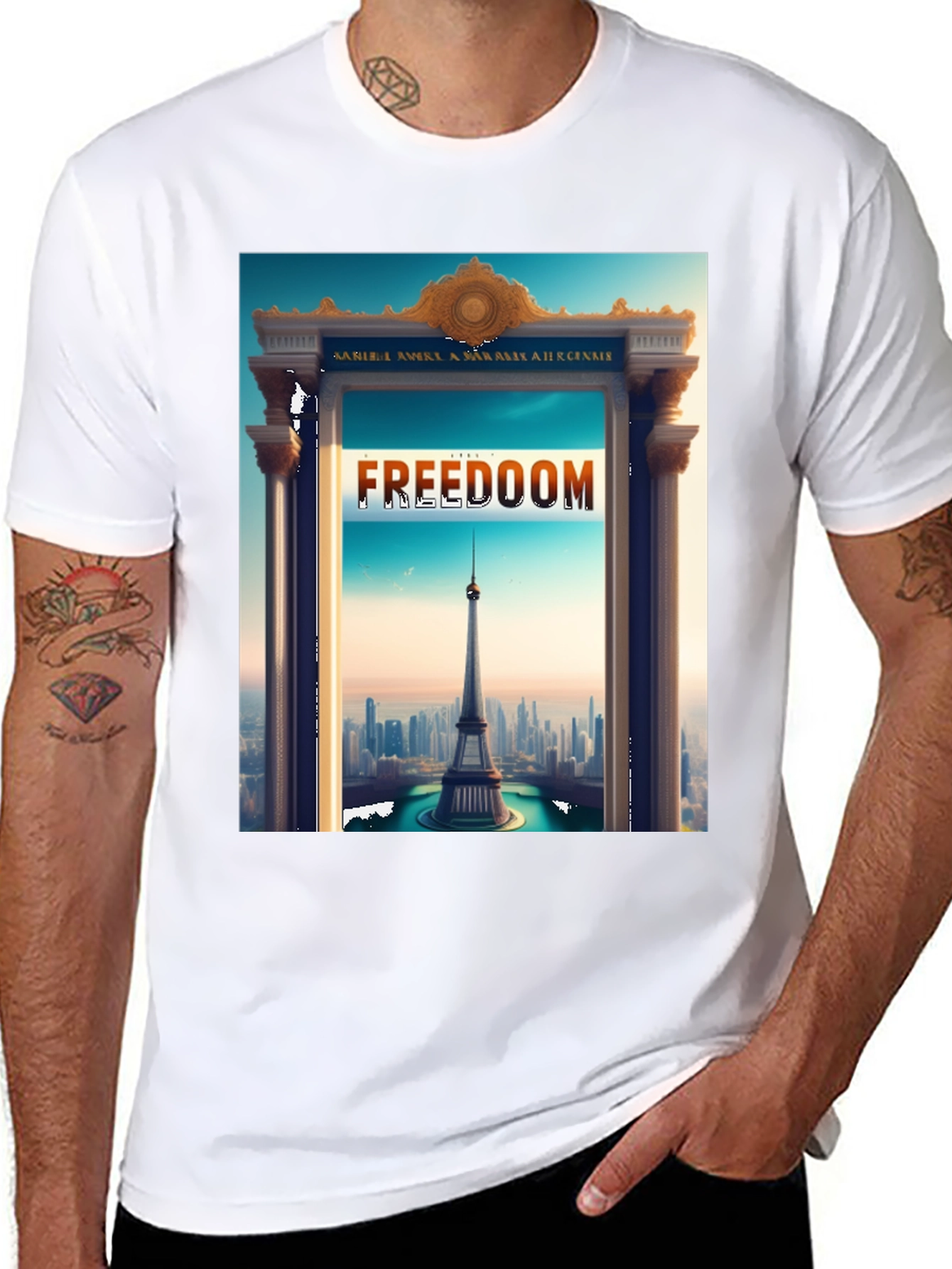 Freedom Tower Graphic Tee - Stylish Statement Shirt