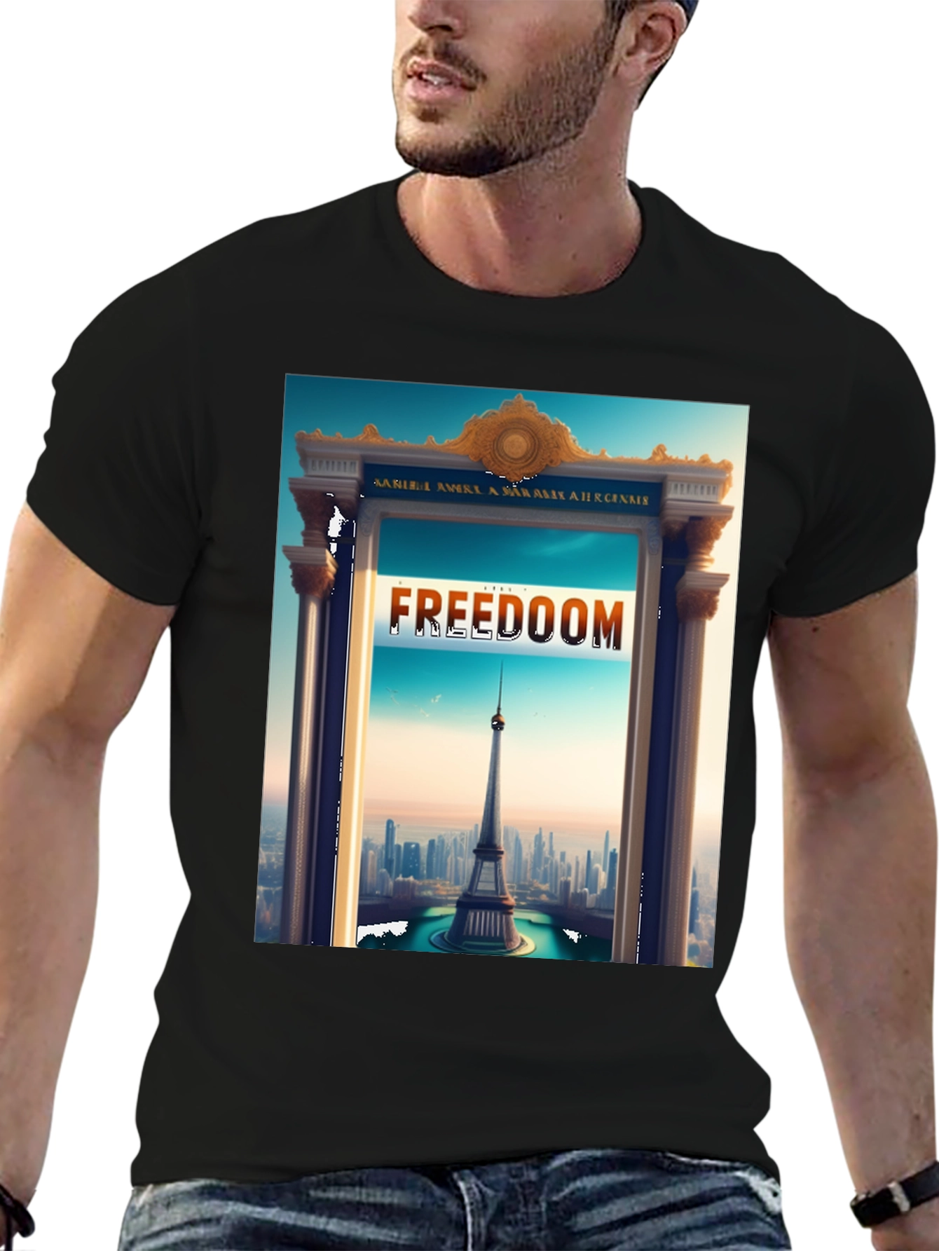 Freedom Tower Graphic Tee - Stylish Statement Shirt