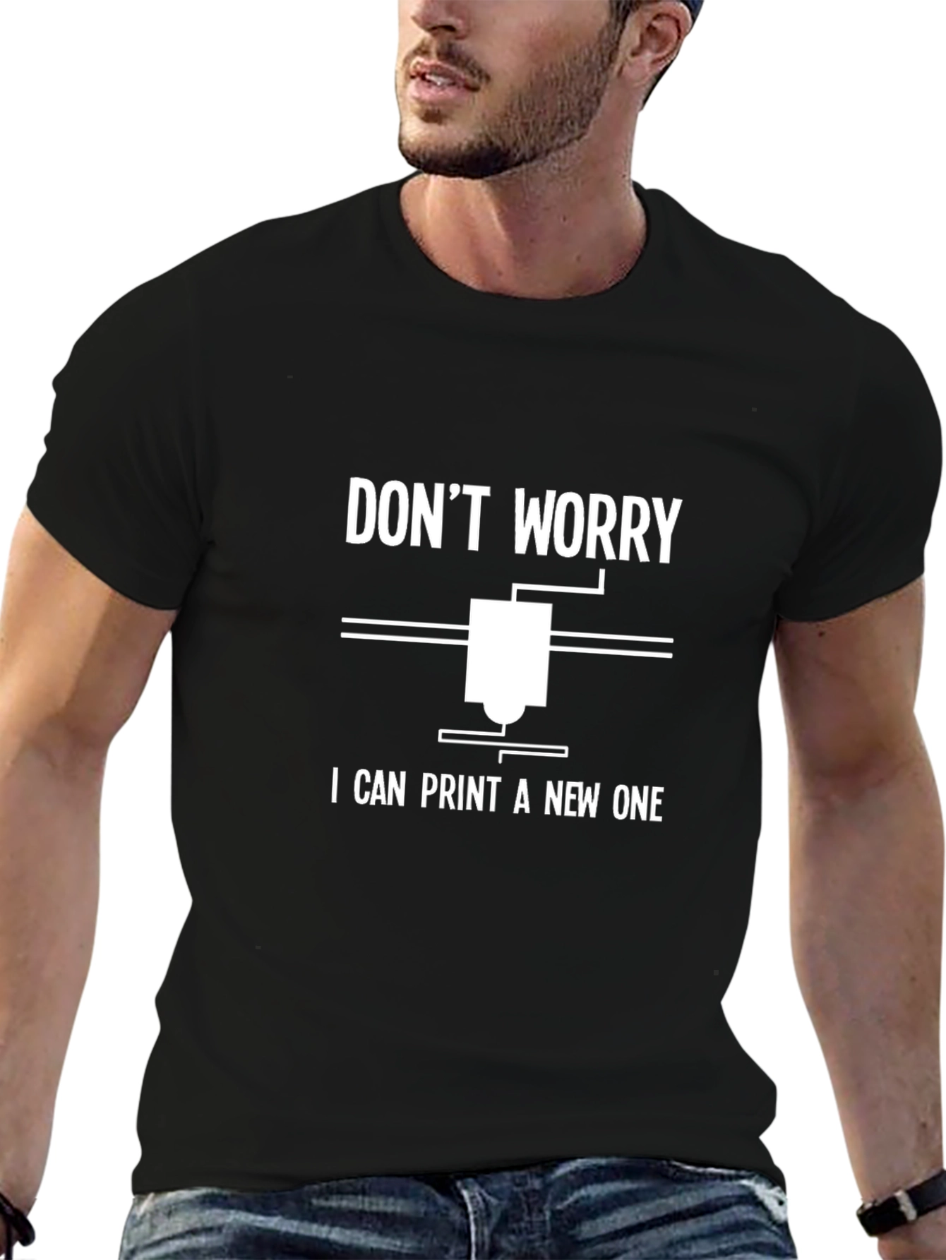 3D Printer Humor Graphic Tee - Print a New One!