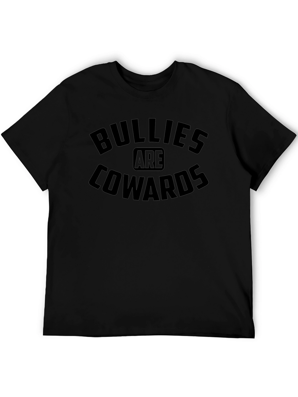 Bullies Are Cowards Black Graphic T-Shirt
