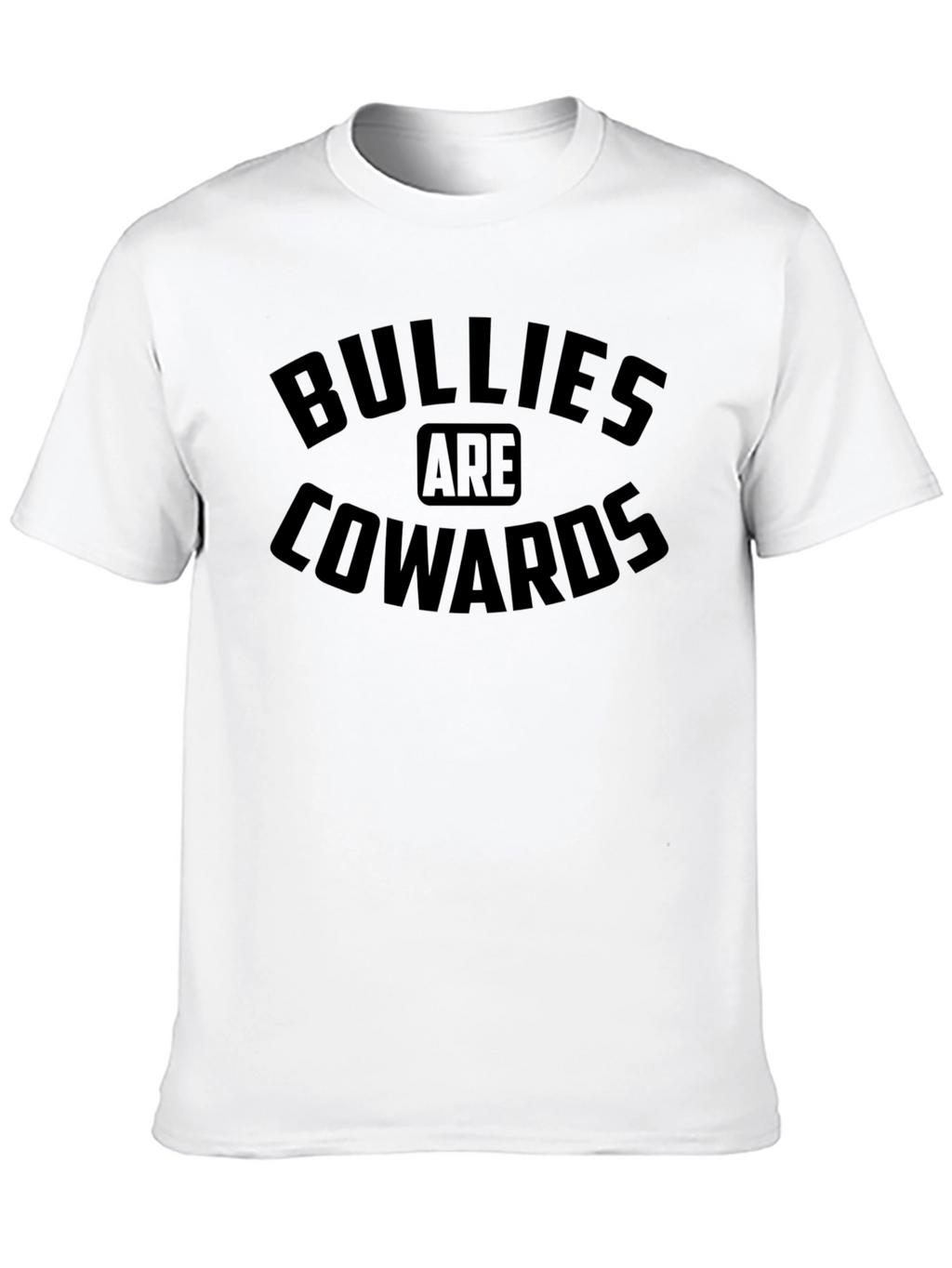 Bullies Are Cowards Black Graphic T-Shirt