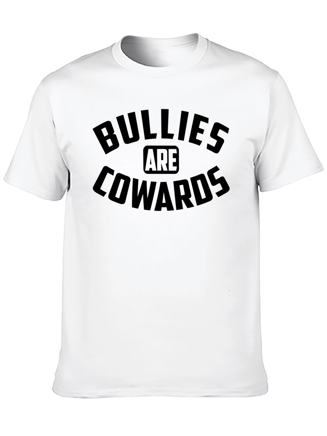 Bullies Are Cowards Black Graphic T-Shirt