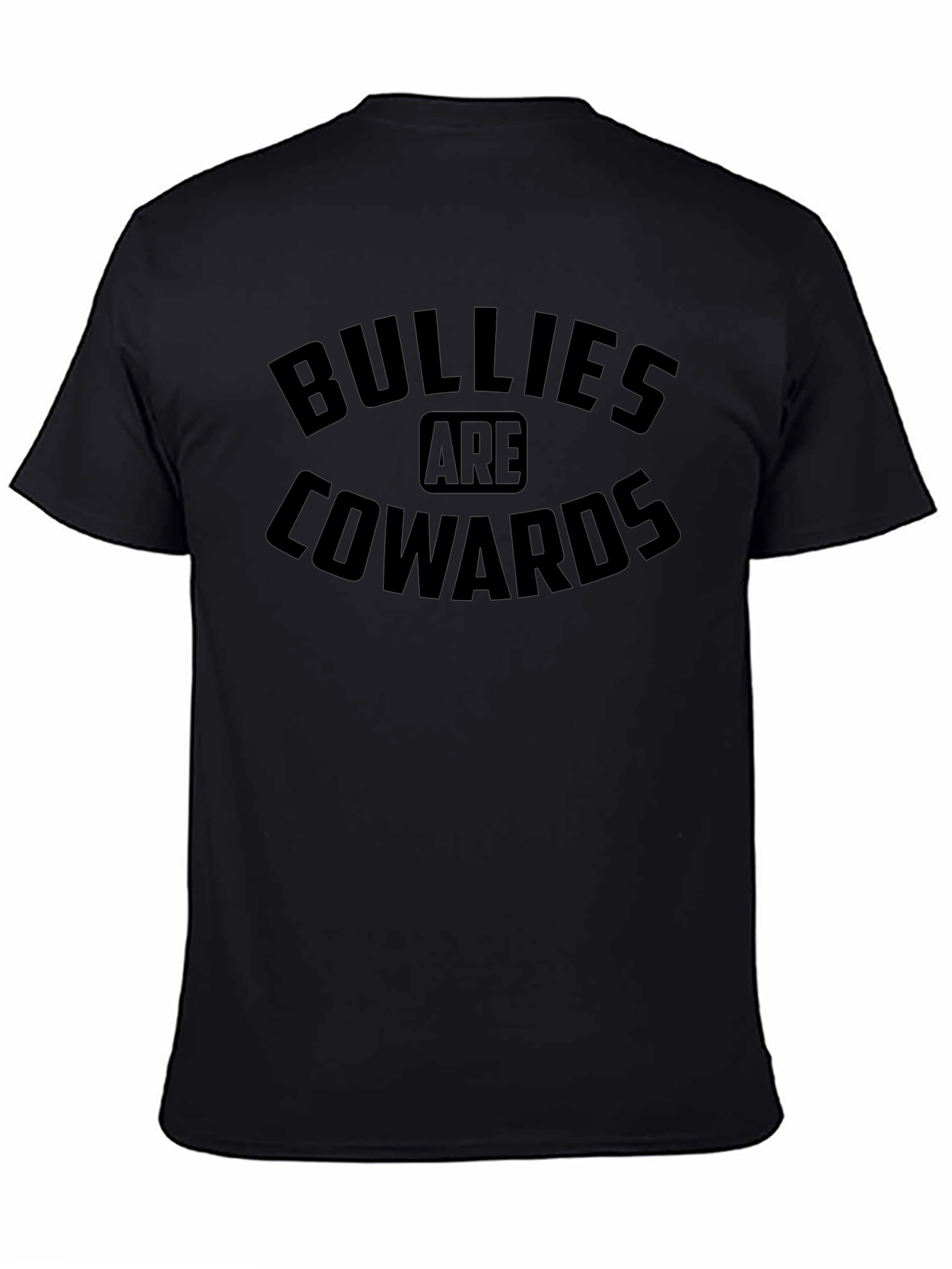 Bullies Are Cowards Black Graphic T-Shirt