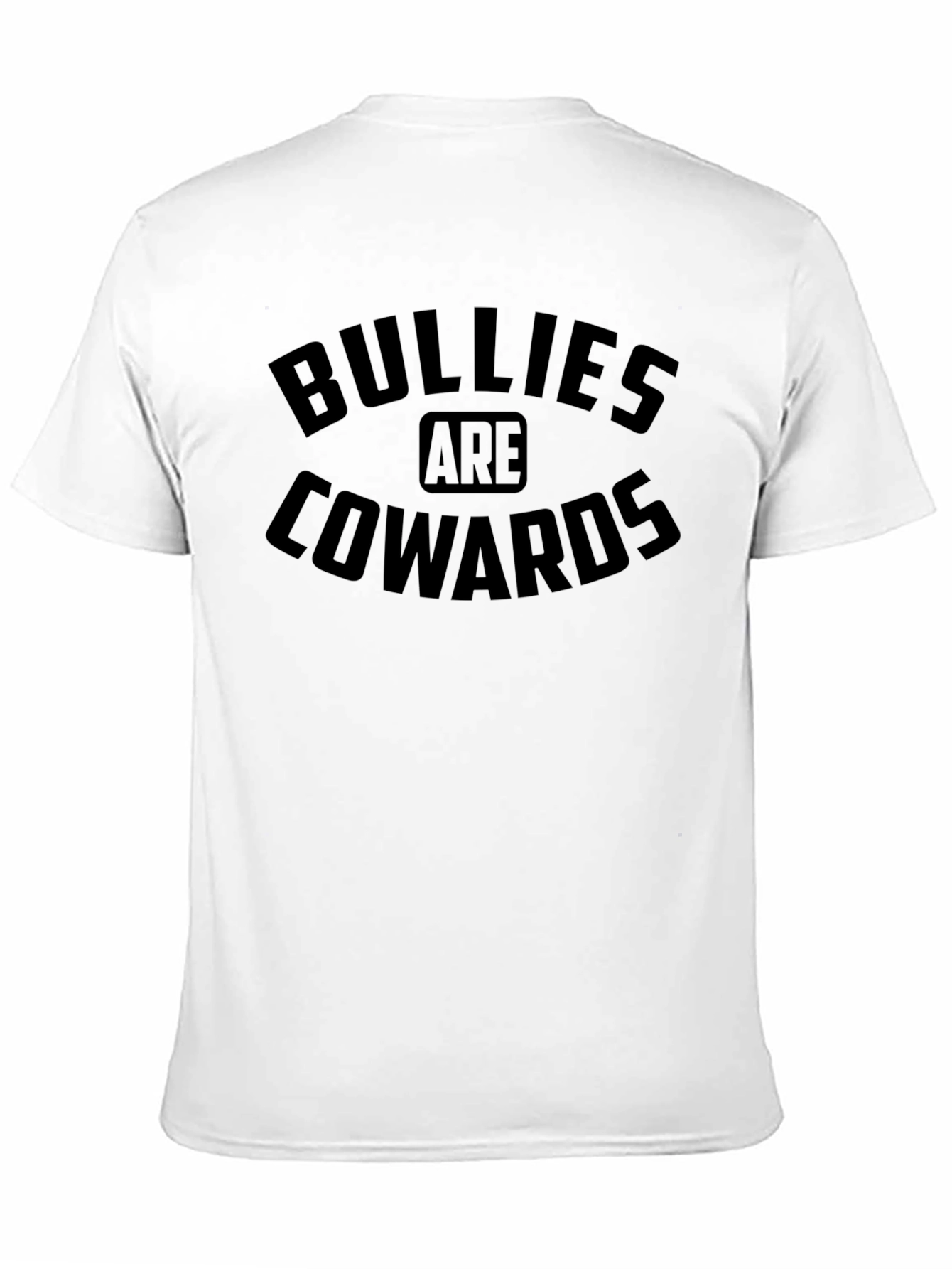 Bullies Are Cowards Black Graphic T-Shirt