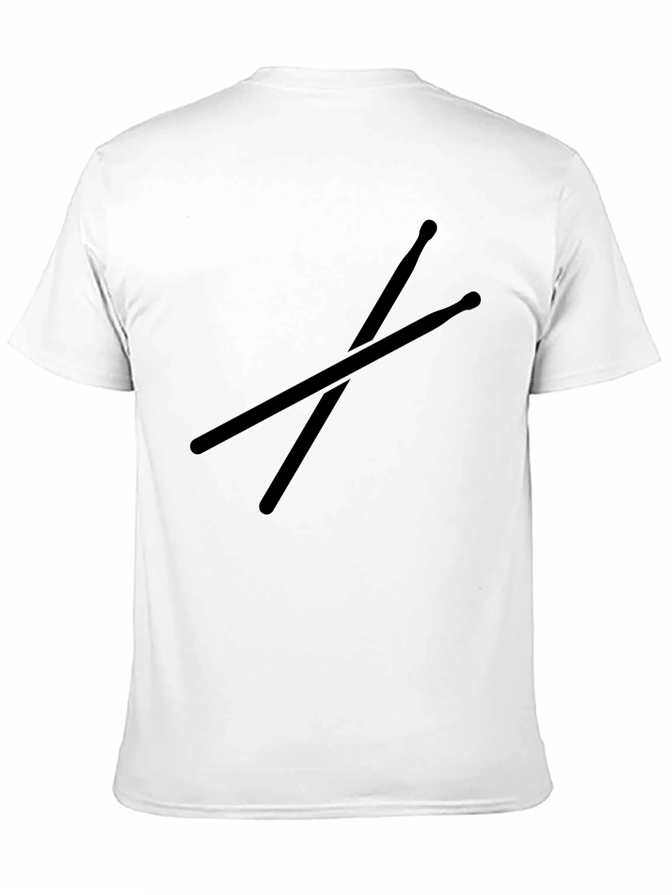 Black Drumsticks Graphic Tee - Music Lover Shirt