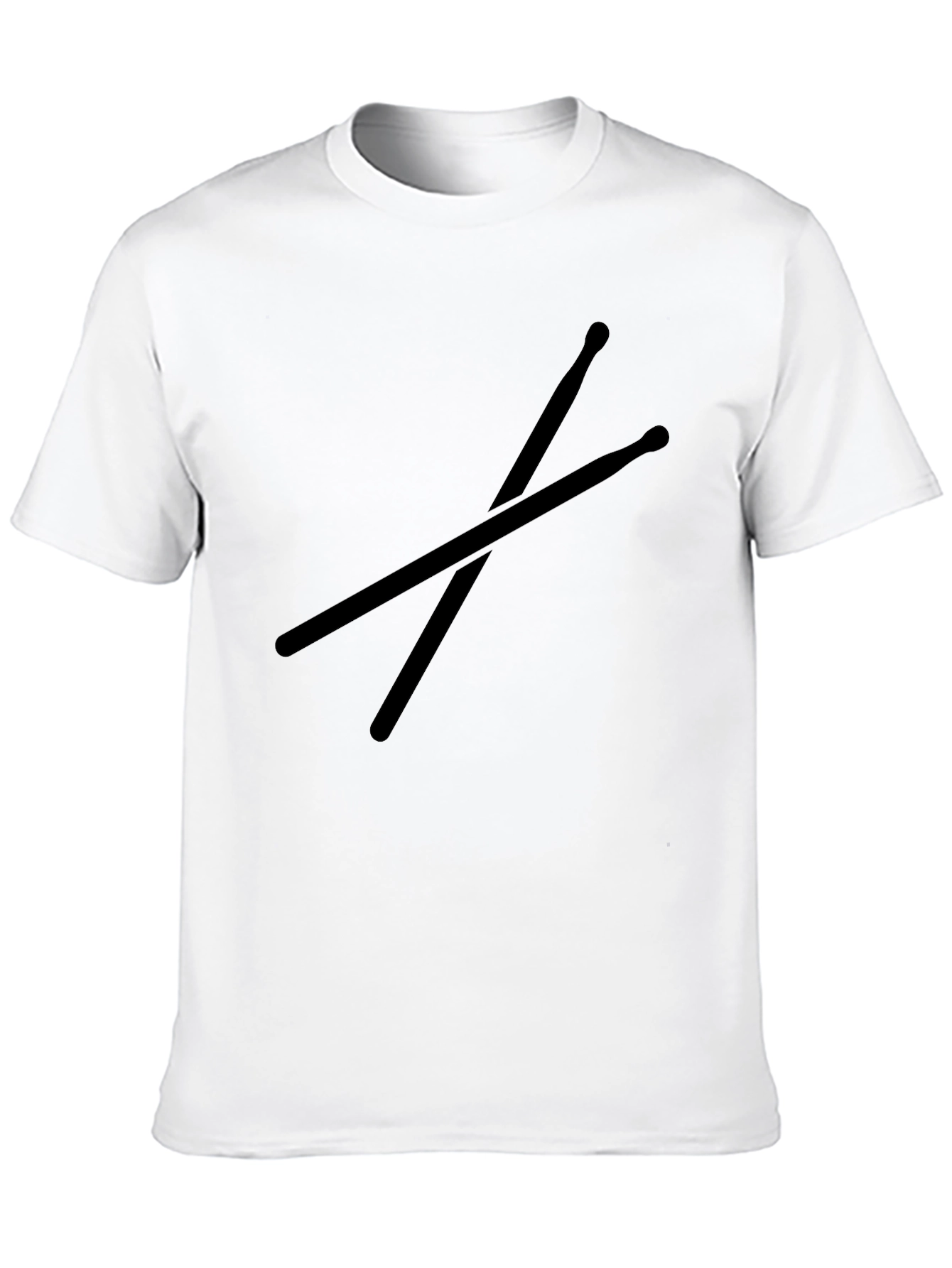 Black Drumsticks Graphic Tee - Music Lover Shirt