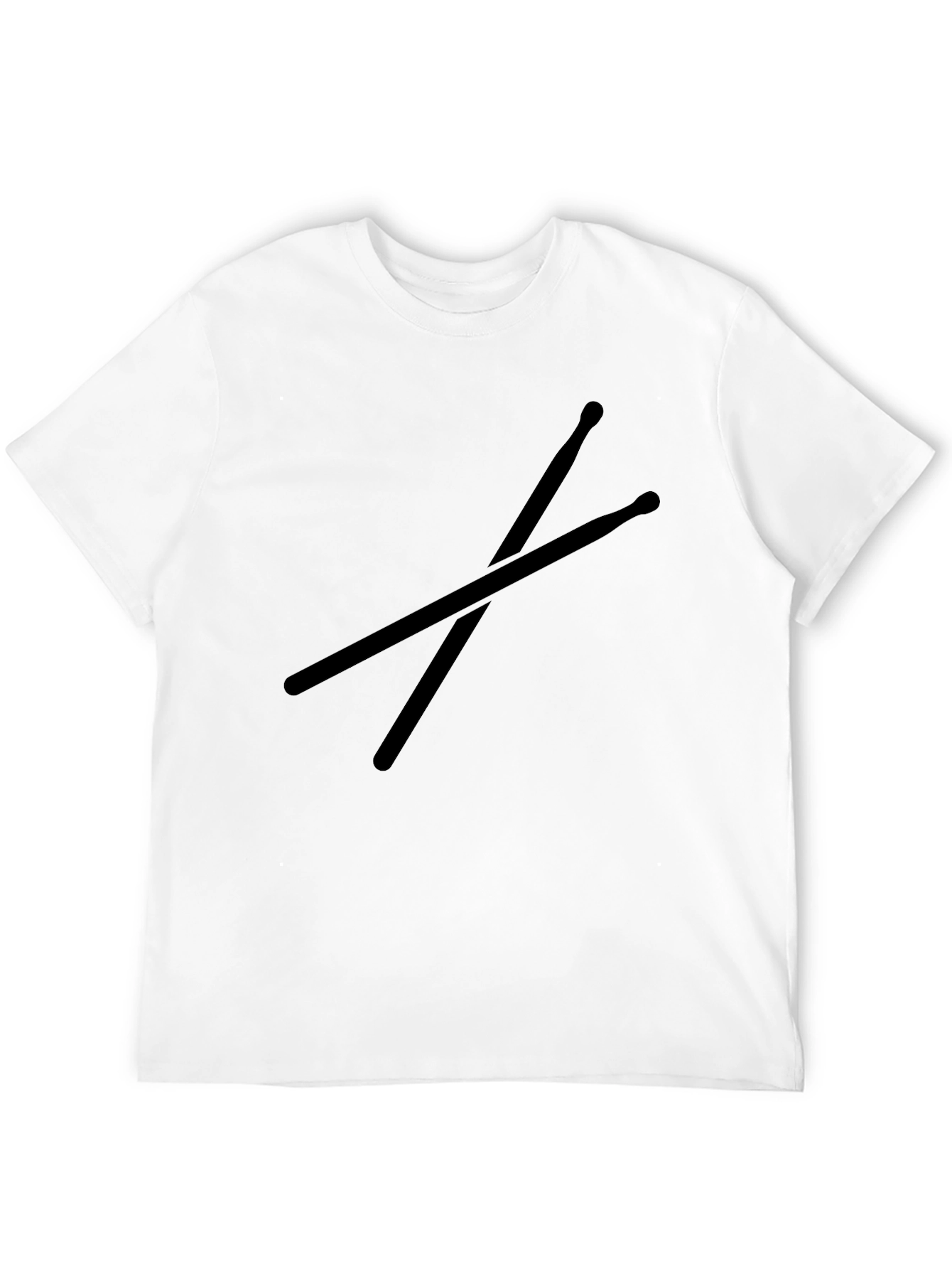 Black Drumsticks Graphic Tee - Music Lover Shirt
