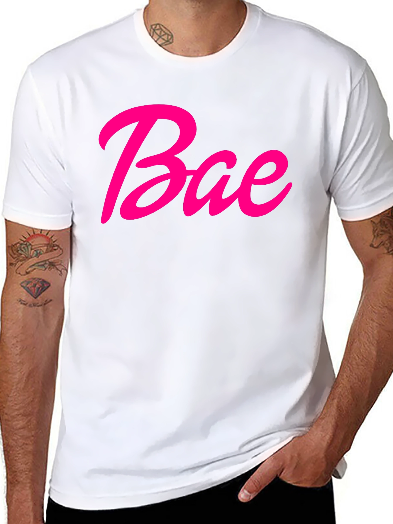 Bae Graphic Tee - Black Short Sleeve T-Shirt