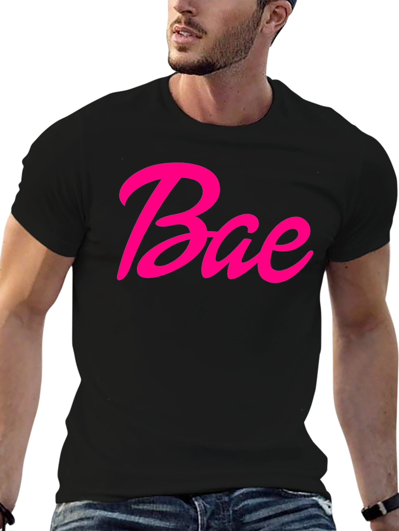 Bae Graphic Tee - Black Short Sleeve T-Shirt