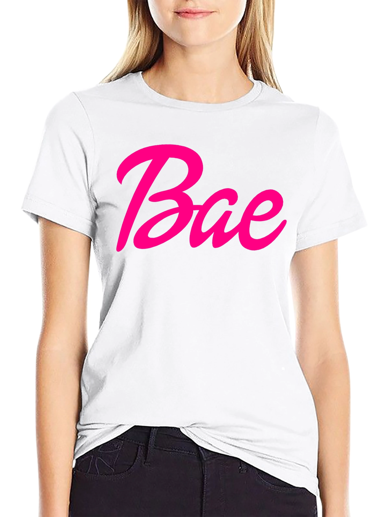 Bae Graphic Tee - Black Short Sleeve T-Shirt