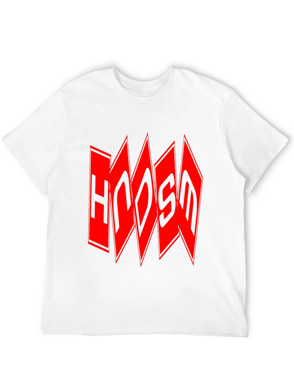 Edgy Red Logo Black T-Shirt