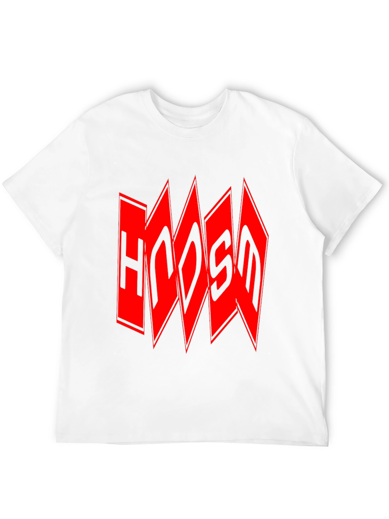 Edgy Red Logo Black T-Shirt