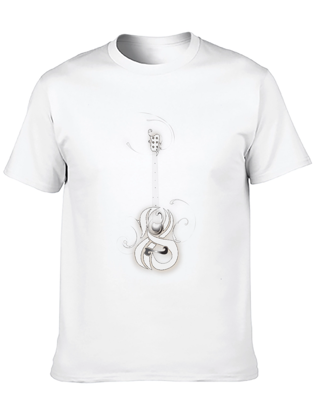 Abstract Graphic Print Black Casual Tee