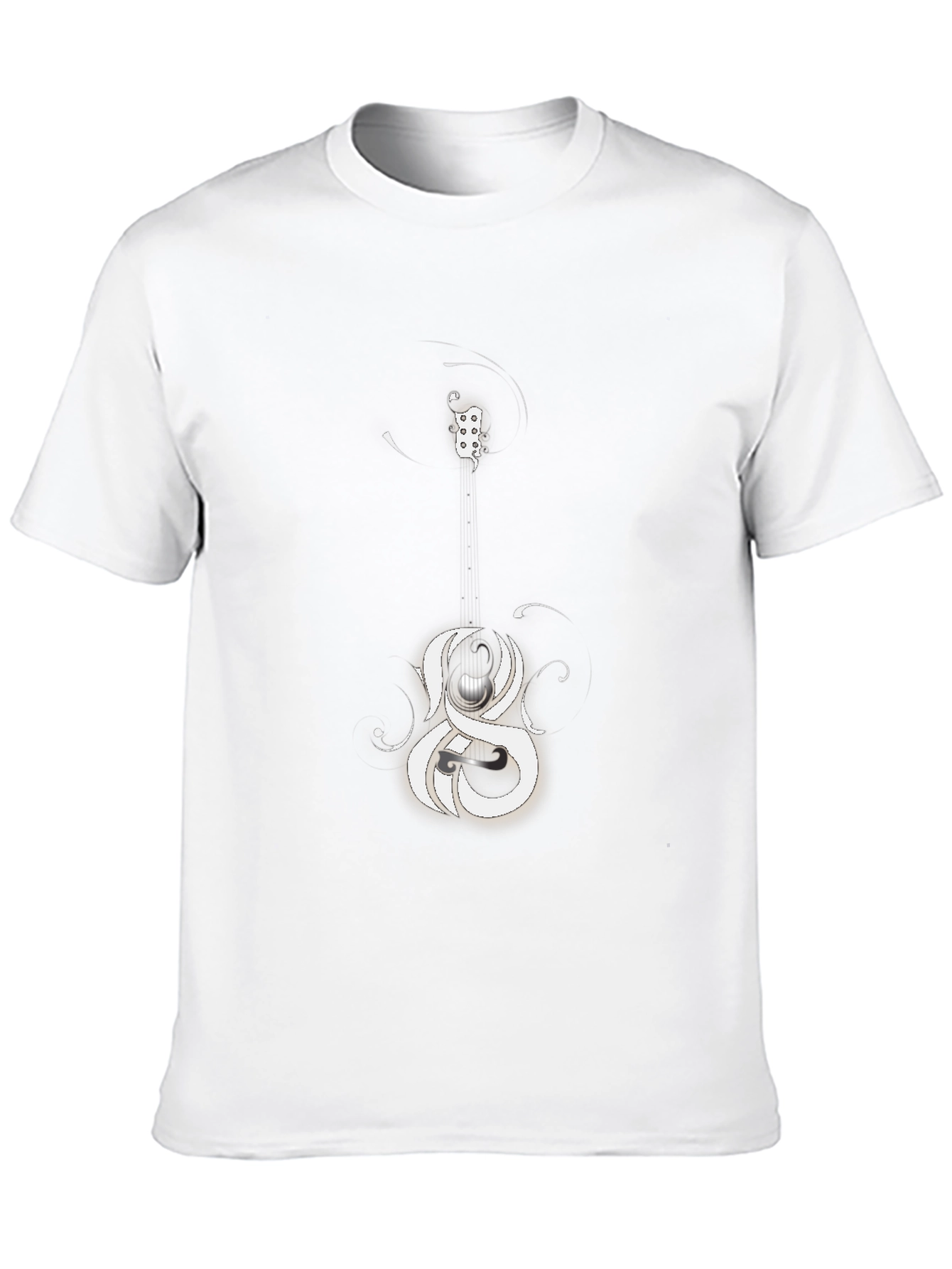 Abstract Graphic Print Black Casual Tee