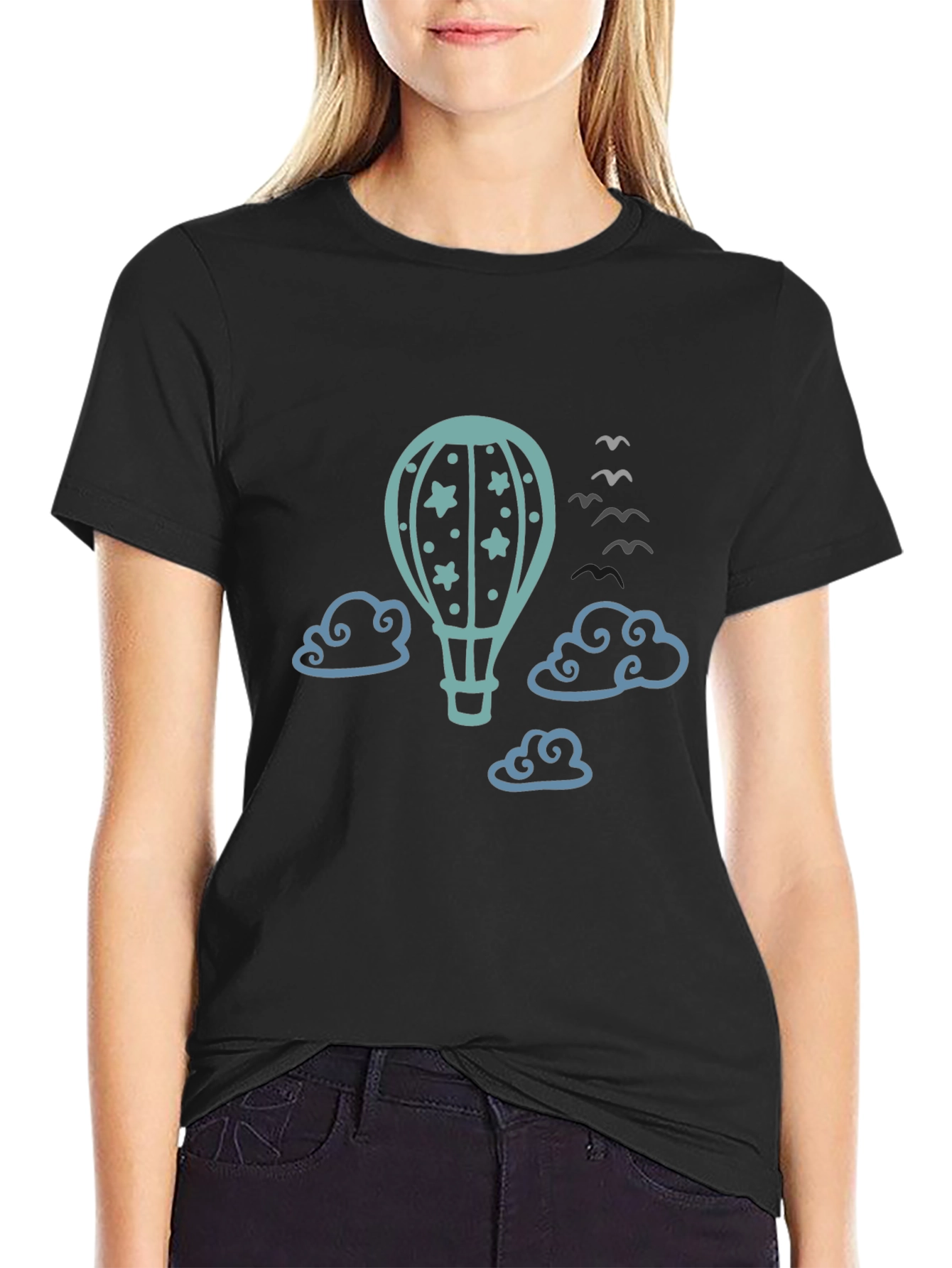Air Balloon Graphic Tee - Sky High Style