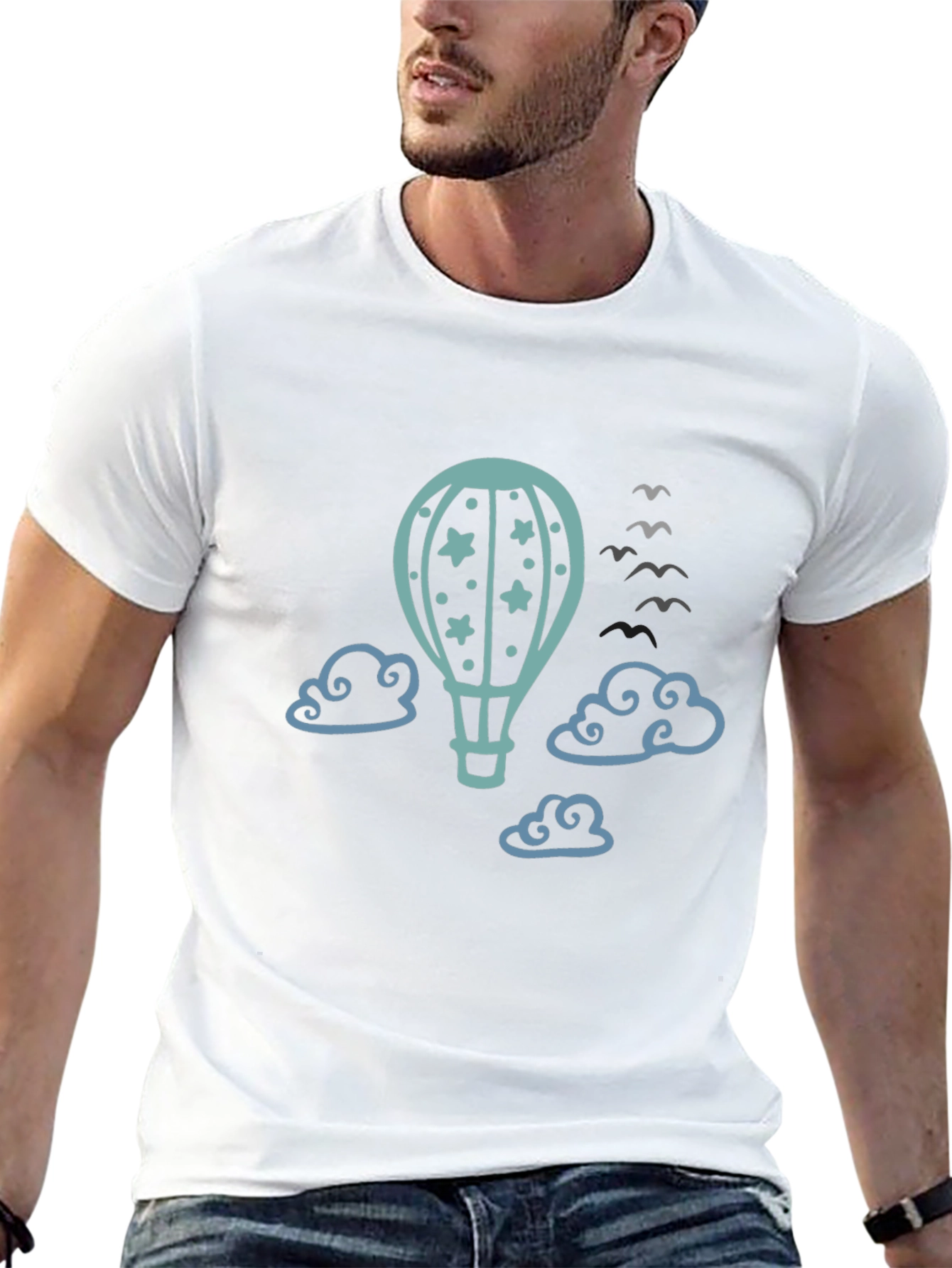 Air Balloon Graphic Tee - Sky High Style