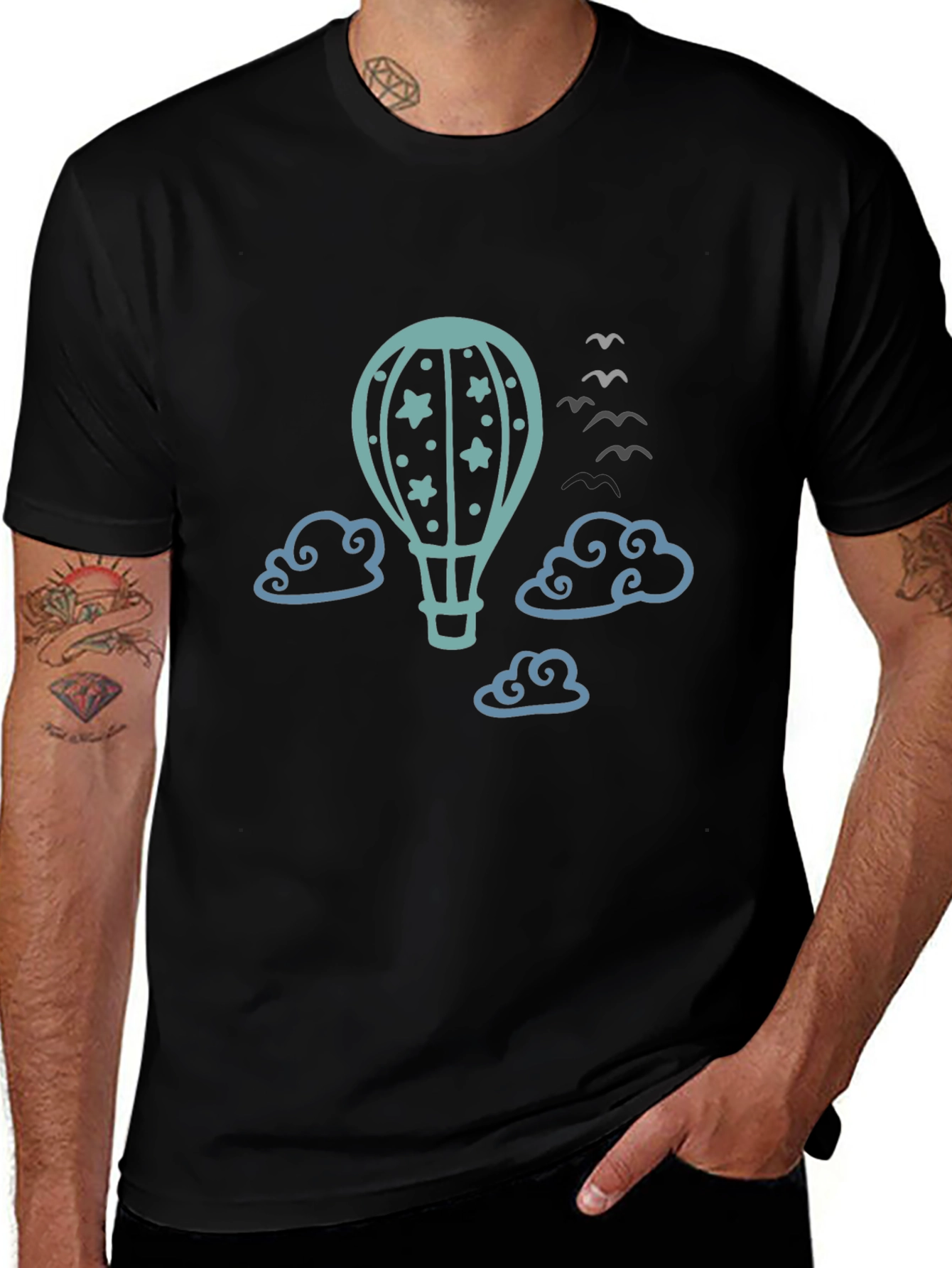 Air Balloon Graphic Tee - Sky High Style