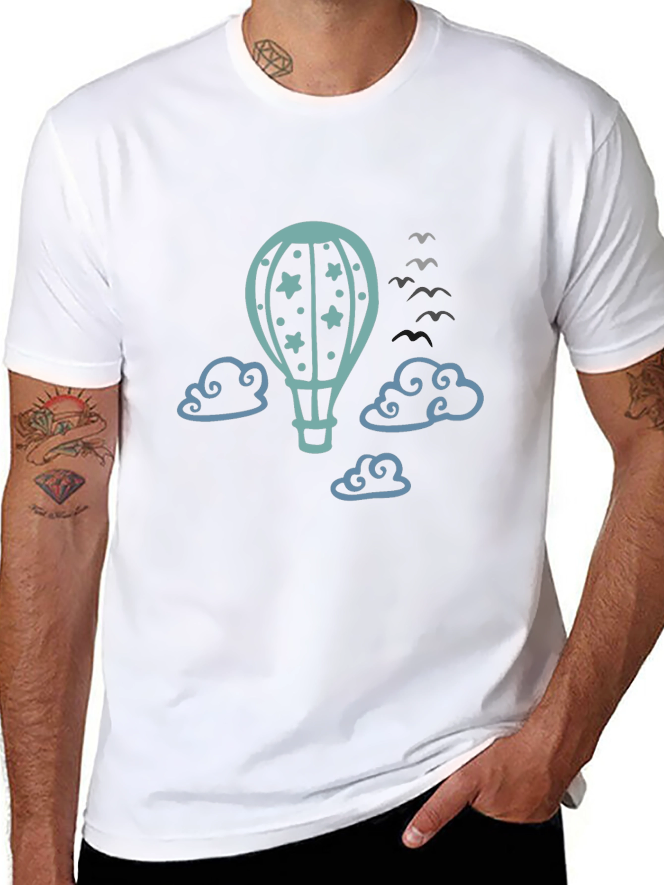 Air Balloon Graphic Tee - Sky High Style