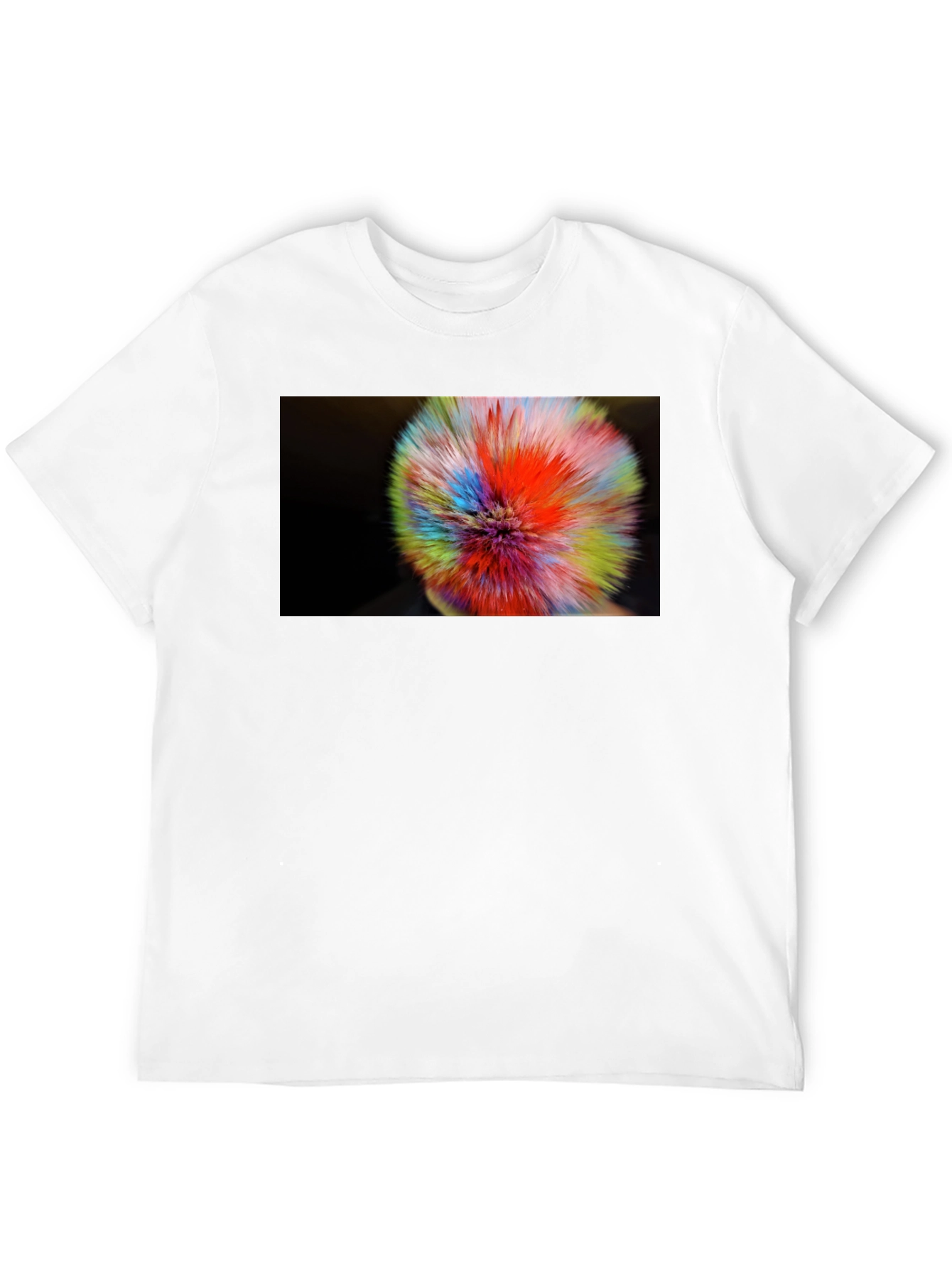 Abstract Color Burst Graphic T-Shirt