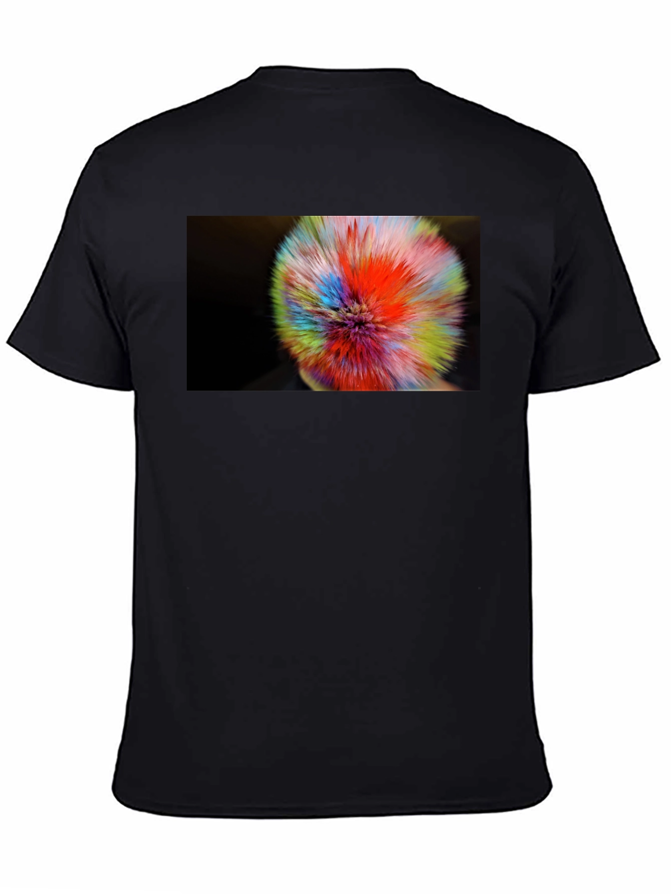 Abstract Color Burst Graphic T-Shirt