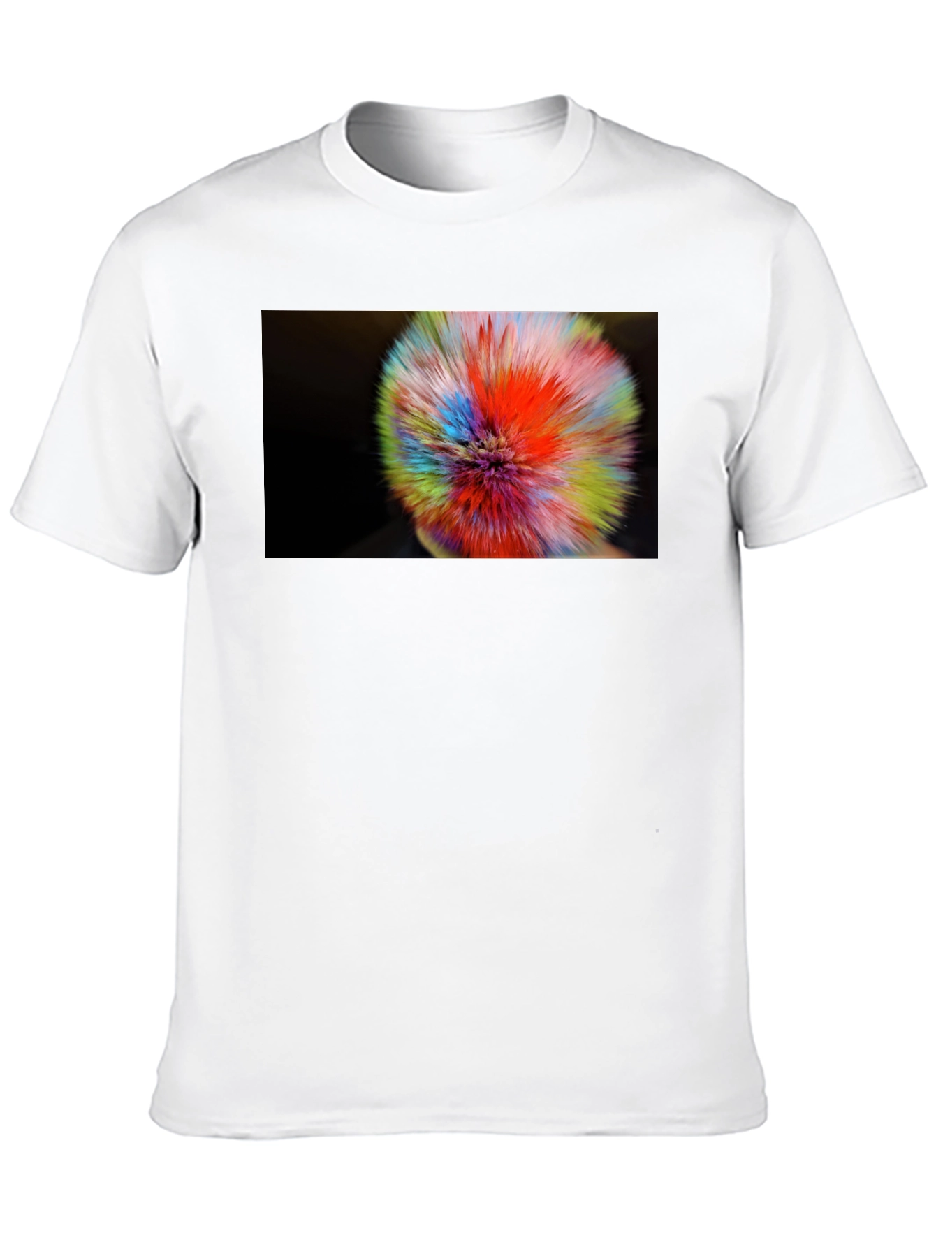 Abstract Color Burst Graphic T-Shirt