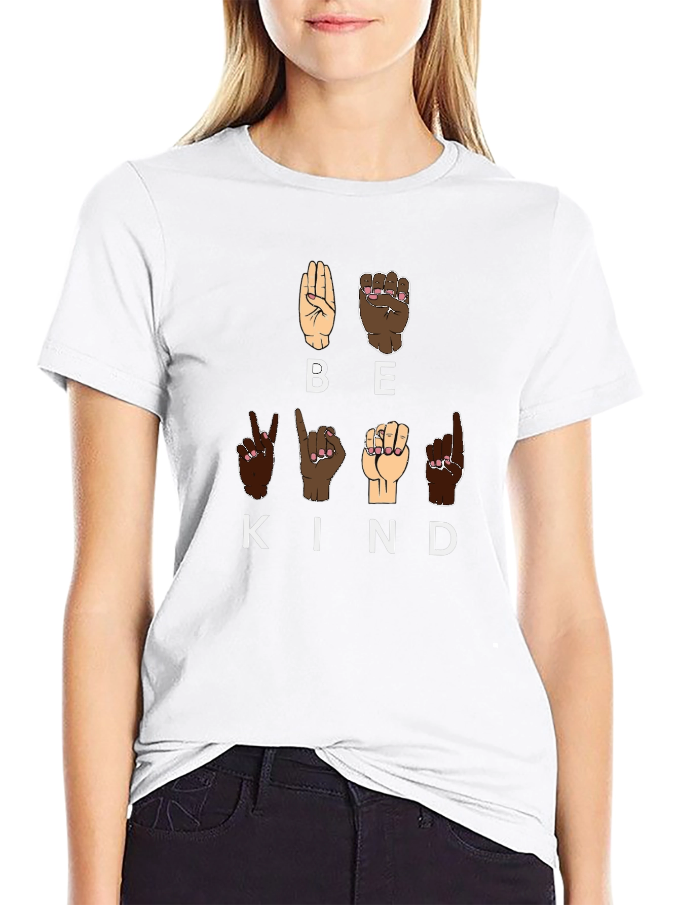 Be Kind Sign Language Graphic Tee