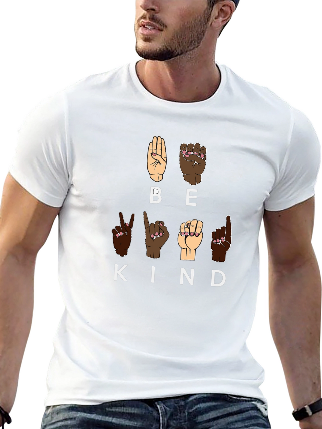 Be Kind Sign Language Graphic Tee