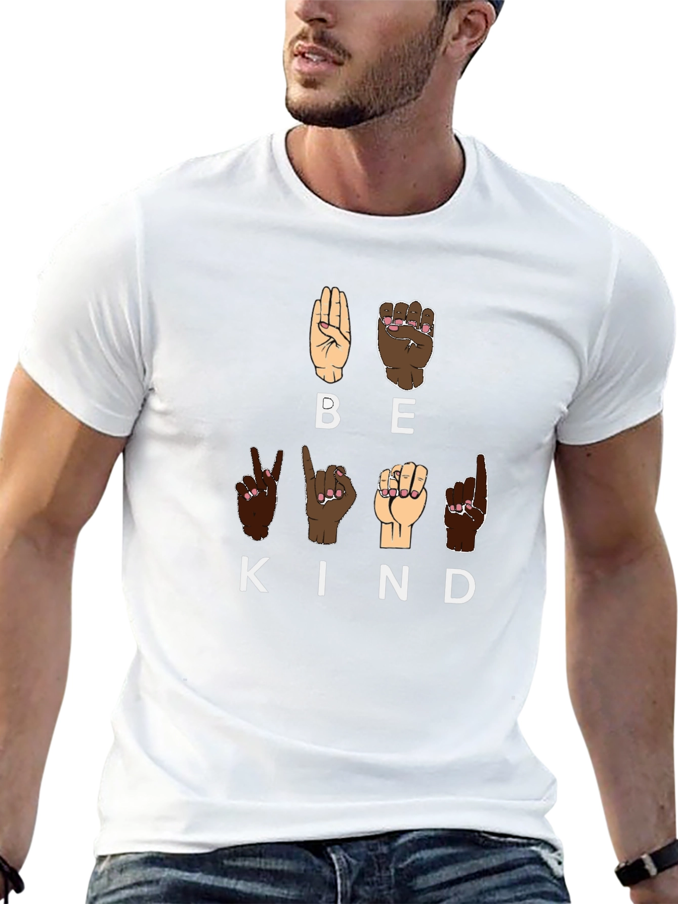 Be Kind Sign Language Graphic Tee