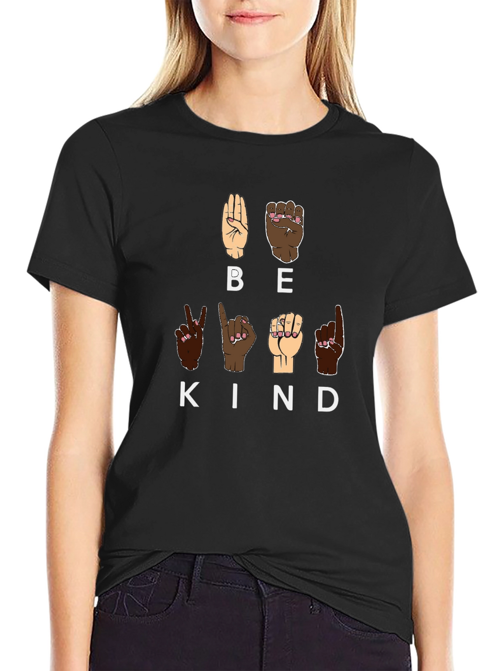 Be Kind Sign Language Graphic Tee