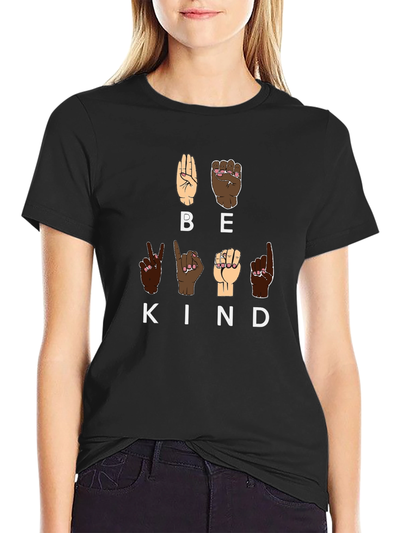 Be Kind Sign Language Graphic Tee