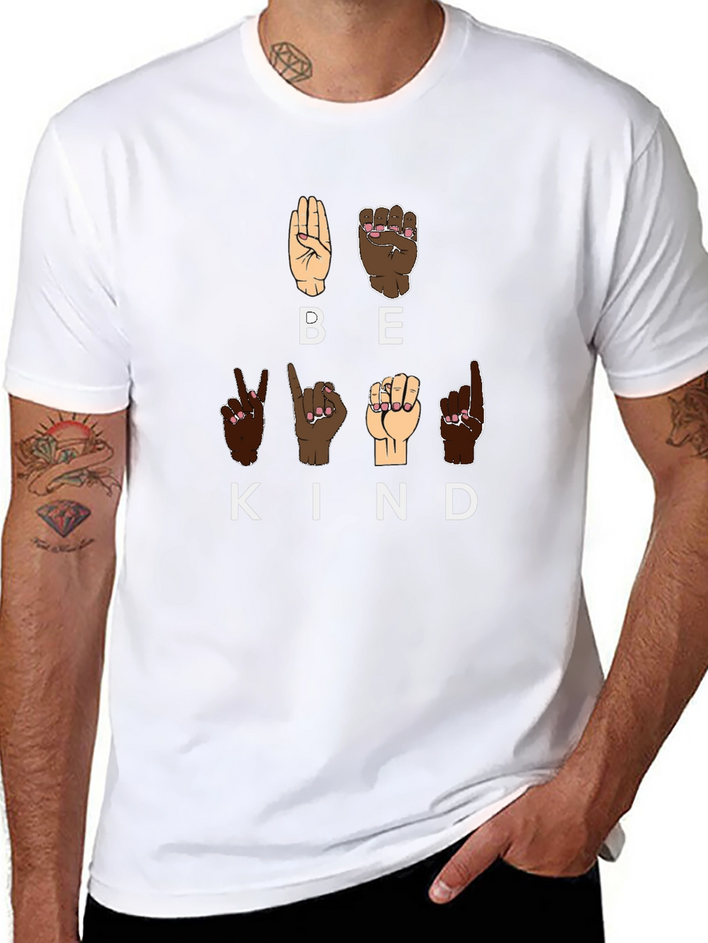 Be Kind Sign Language Graphic Tee