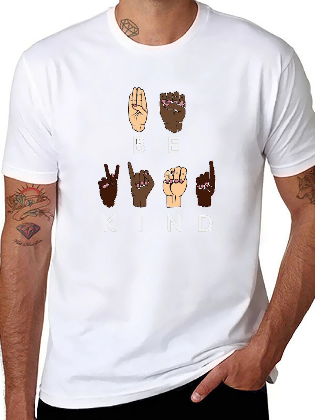 Be Kind Sign Language Graphic Tee