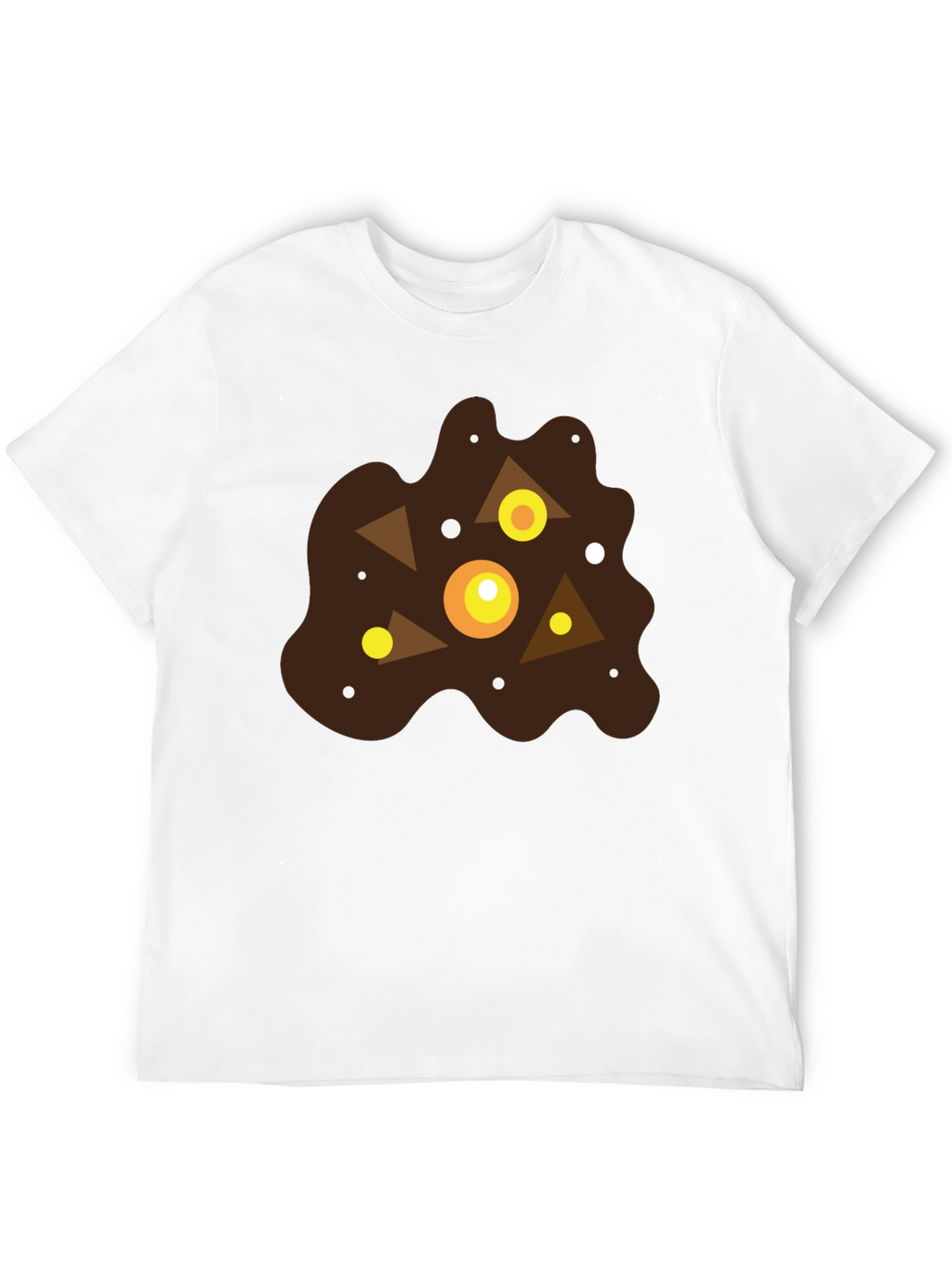 Abstract Geometric Blob Graphic T-Shirt