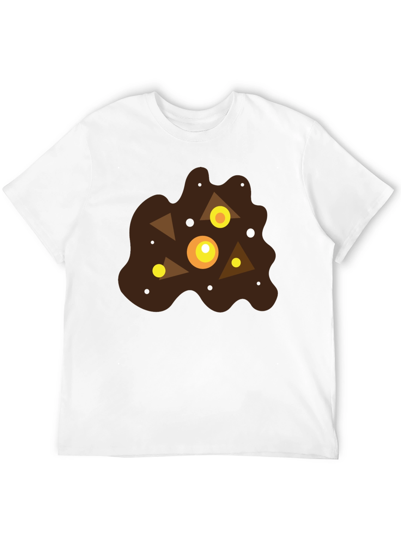 Abstract Geometric Blob Graphic T-Shirt