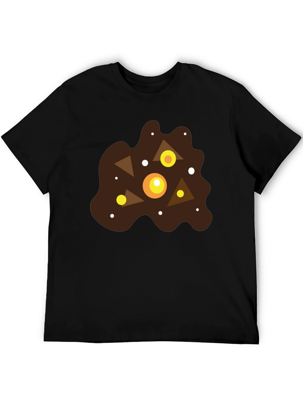 Abstract Geometric Blob Graphic T-Shirt