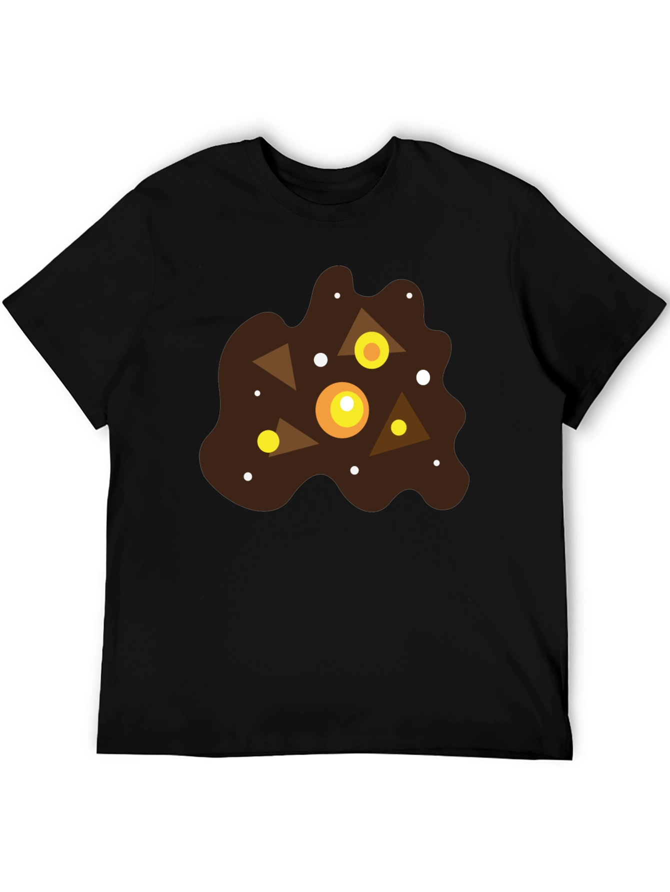 Abstract Geometric Blob Graphic T-Shirt