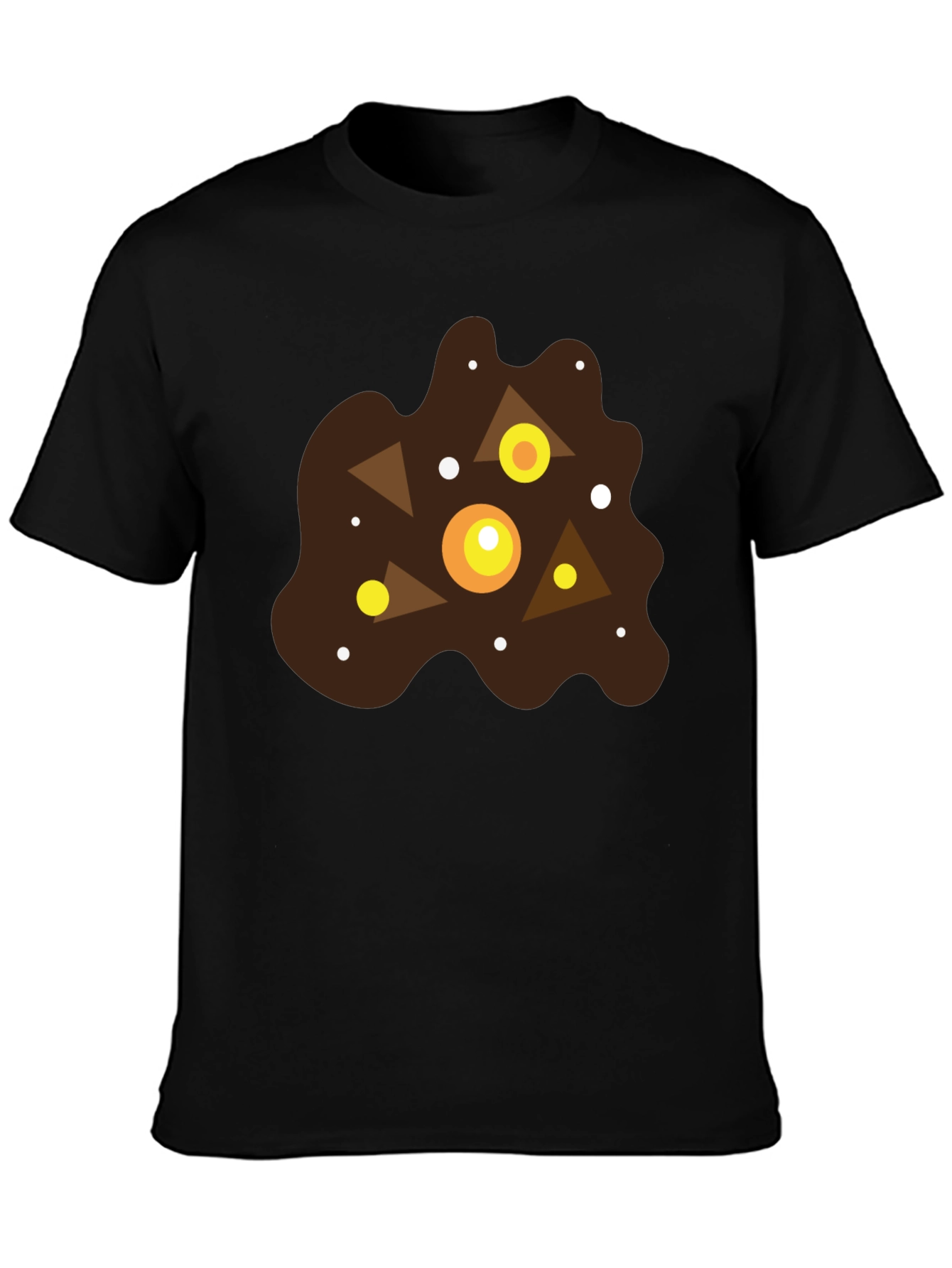 Abstract Geometric Blob Graphic T-Shirt