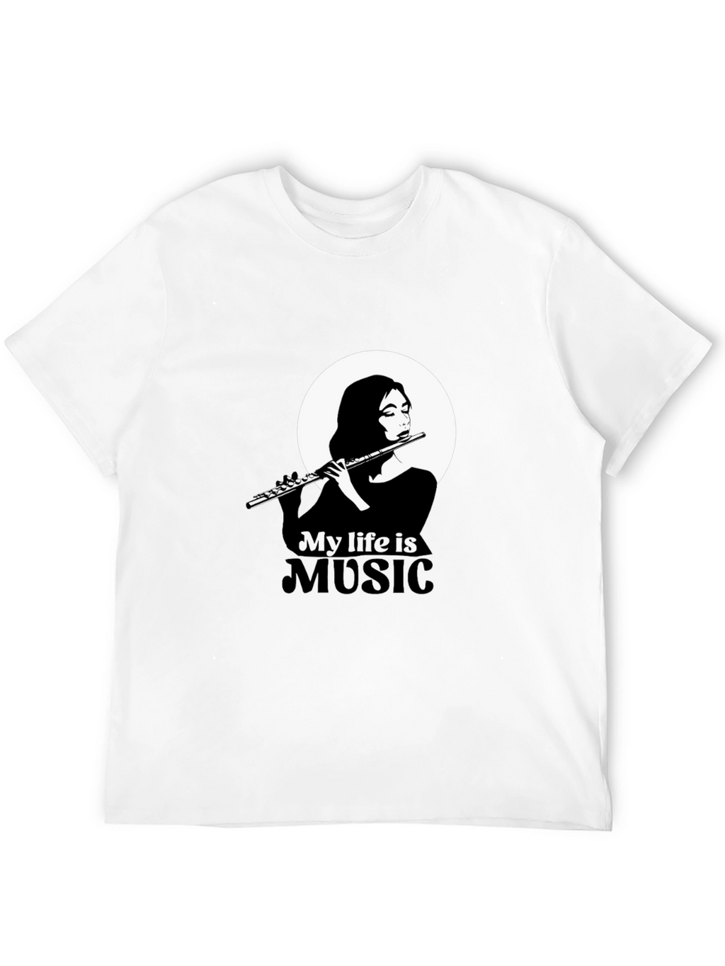 My Life is Music Black Graphic Tee