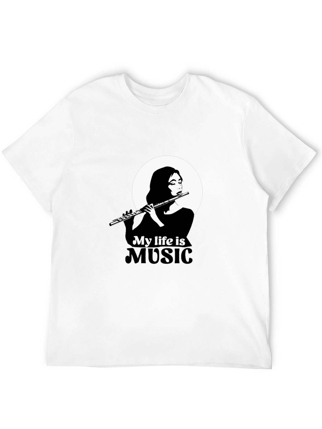My Life is Music Black Graphic Tee